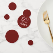 Vino voor Vows Burgundy Red Table Confetti (Groep)