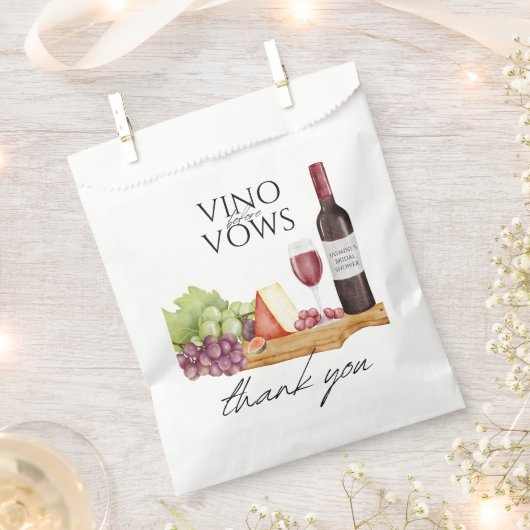 Vino voor Vows Charcuterie Vrijgezellenfeest Bedankzakje (Geknipt)