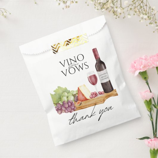 Vino voor Vows Charcuterie Vrijgezellenfeest Bedankzakje (Gezegeld)