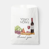 Vino voor Vows Charcuterie Vrijgezellenfeest Bedankzakje (Voorkant)
