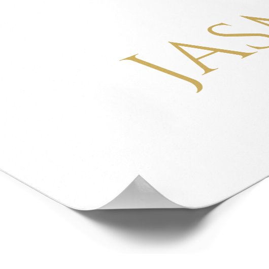 Vino voor Vows Floral Vrijgezellenfeest Welkomstte Poster (Hoek)