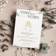 Vino voor Vows Modern White Floral Vrijgezellenfee