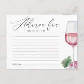 Vino voor Vows Vrijgezellenfeest Advies en wensen Informatiekaartje (Voorkant)