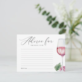 Vino voor Vows Vrijgezellenfeest Advies en wensen Informatiekaartje