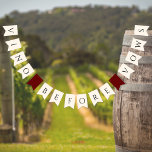 Vino voor Vows Vrijgezellenfeest Vlaggetjes<br><div class="desc">Introductie van de Vino voor het Vrijgezellenfeest Vows Bunting Flags, de perfecte decoratie voor elk vrijgezellenfeest of bacheloretfeest. Het ontwerp is voorzien van een prachtig karton met een reeks heerlijke vleeswaren, kazen en vruchten, met een tekst "Vino voor Vows". De vlaggen zijn gemaakt van kwalitatief hoogwaardig, duurzaam papier en worden...</div>