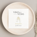 Vino voor Vows White Floral Vrijgezellenfeest Servet<br><div class="desc">De Vino voor Vows White Floral Vrijgezellenfeest Napkins is de perfecte aanvulling op de tafel van je vrijgezellenfeest. Deze luiers hebben een wit bloemontwerp met een subtiele aanraking van wijnglazen illustratie, waardoor ze de perfecte aanvulling zijn op je vrijgezellenfeest decor. Deze luiers zijn gemaakt van absorberend papier van hoge kwaliteit...</div>