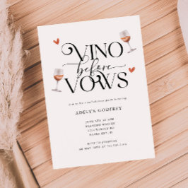 Vino Voor Vows Winery Bachelorette Party Kaart