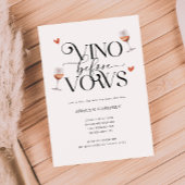 Vino Voor Vows Winery Bachelorette Party Kaart