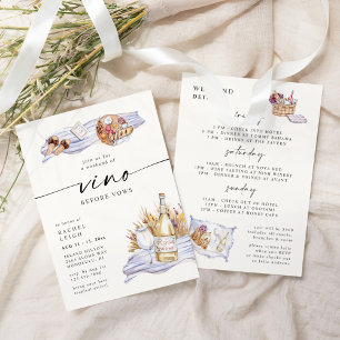 Vino voor Vows Winery Bachelorette Weekend Kaart