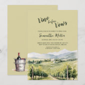 Vino voor Wine Winery Vrijgezellenfeest Kaart (Voorkant / Achterkant)