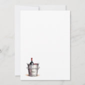 Vino voor Wine Winery Vrijgezellenfeest Kaart (Achterkant)