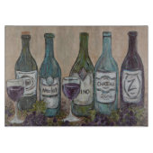Vino wijnfles snijplank (Voorkant)