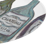 Vino wijnfles snijplank (Hoek)