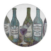 Vino wijnfles snijplank (Voorkant)