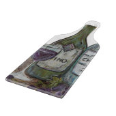 Vino wijnfles snijplank (Hoek)