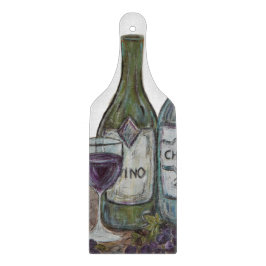 Vino wijnfles snijplank