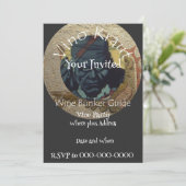 Vino Wine Party Vin Bunker Guide Kaart (Staand voorkant)
