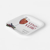 Vinobefore gelooft WIne Proeverij vrijgezellenfees Papieren Bordje (Gebogen)