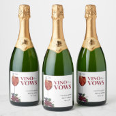 Vinobefore gelooft WIne Proeverij vrijgezellenfees Sparkling Wijnetiket (Flessen)