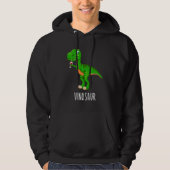 Vinosaur Dinosaur Rex Wine Festival Vino Bridesmai Hoodie (Voorkant)