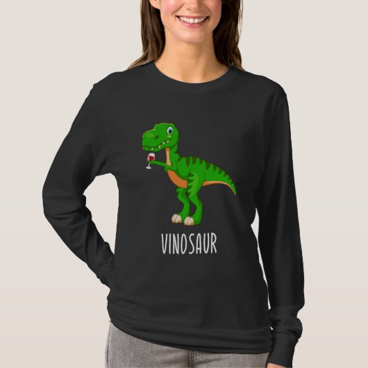 Vinosaur Dinosaur Rex Wine Festival Vino Bridesmai T-shirt (Voorkant)