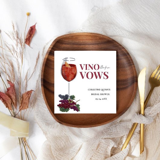 Vinow voor geloften WIne Tasting vrijgezellenfeest Servet