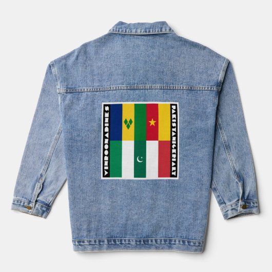 Vinronadines en Pakistanigerialy Denim Jacket (Achterkant)