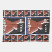 "Vins" poster en "Camp Romain" Theedoek (Horizontaal)