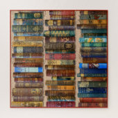 VINT. BOEK SPINES COLLAGE THEMA LEGPUZZEL (Verticaal)