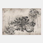 Vintaage elagance collectie inpakpapier vel (Voorkant 2)