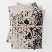 Vintaage elagance collectie inpakpapier vel (In situ)