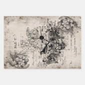 Vintaage elagance collectie inpakpapier vel (Voorkant)