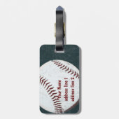 vintade styrelhonkbal label bagagelabel (Achterkant verticaal)