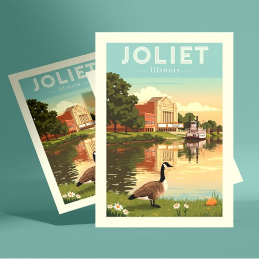 Vintaeg Joliet Illinois Briefkaart