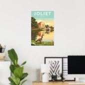 Vintaeg Joliet Illinois Poster (Thuiskantoor)