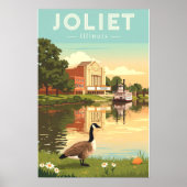 Vintaeg Joliet Illinois Poster (Voorkant)