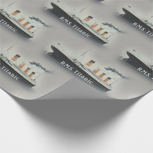 Vintaeg Titanic Classic White Star Line Ship Cadeaupapier (Hoek)