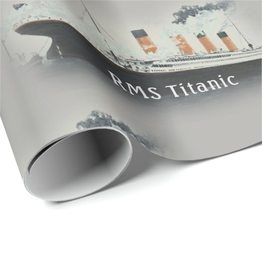 Vintaeg Titanic Classic White Star Line Ship Cadeaupapier (Rol Hoek)
