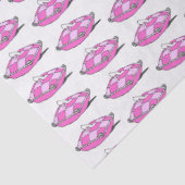 Vintag Cinderella Slipper in Pinks Tissue Paper Tissuepapier (Detail)