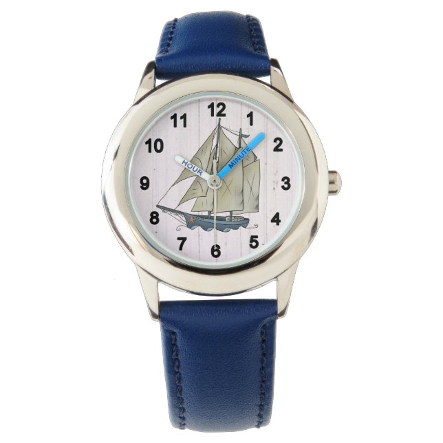 vintag Segelschiff Horloge (Voorkant)