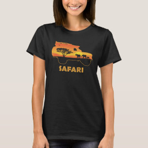 Vintag uit de Elephant-serie van het Afrikaanse Sa T-shirt