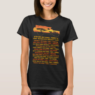 Vintag uit de Elephant-serie van het Afrikaanse Sa T-shirt