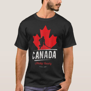 Vintag voor ockey Maple Leaf Ice Hockey Player van T-shirt
