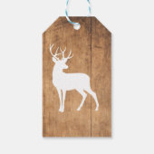 Vintaga Beauty Wood & Deer Cadeaulabel (Achterkant)