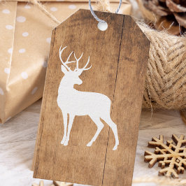Vintaga Beauty Wood & Deer Cadeaulabel