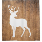Vintaga Beauty Wood & Deer Douchegordijn (Voorkant)