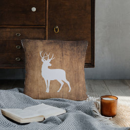 Vintaga Beauty Wood & Deer Kussen