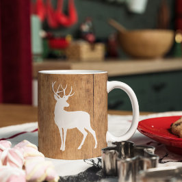 Vintaga Beauty Wood & Deer Mok