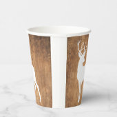 Vintaga Beauty Wood & Deer Papieren Bekers (Rechts)