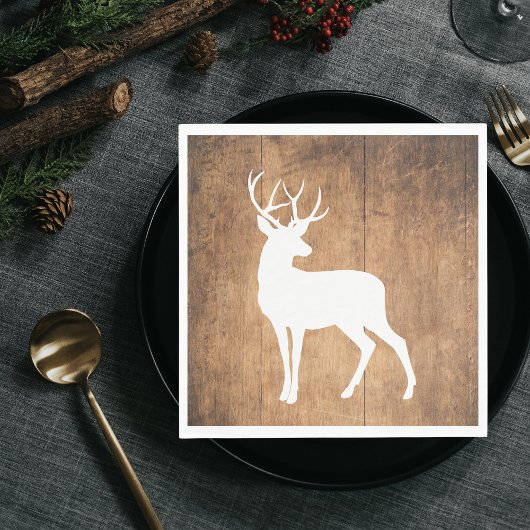 Vintaga Beauty Wood & Deer Servet